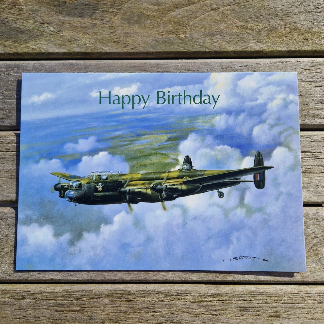 Avro Lancaster B Mk.1 W4118 Happy Birthday Greetings Card