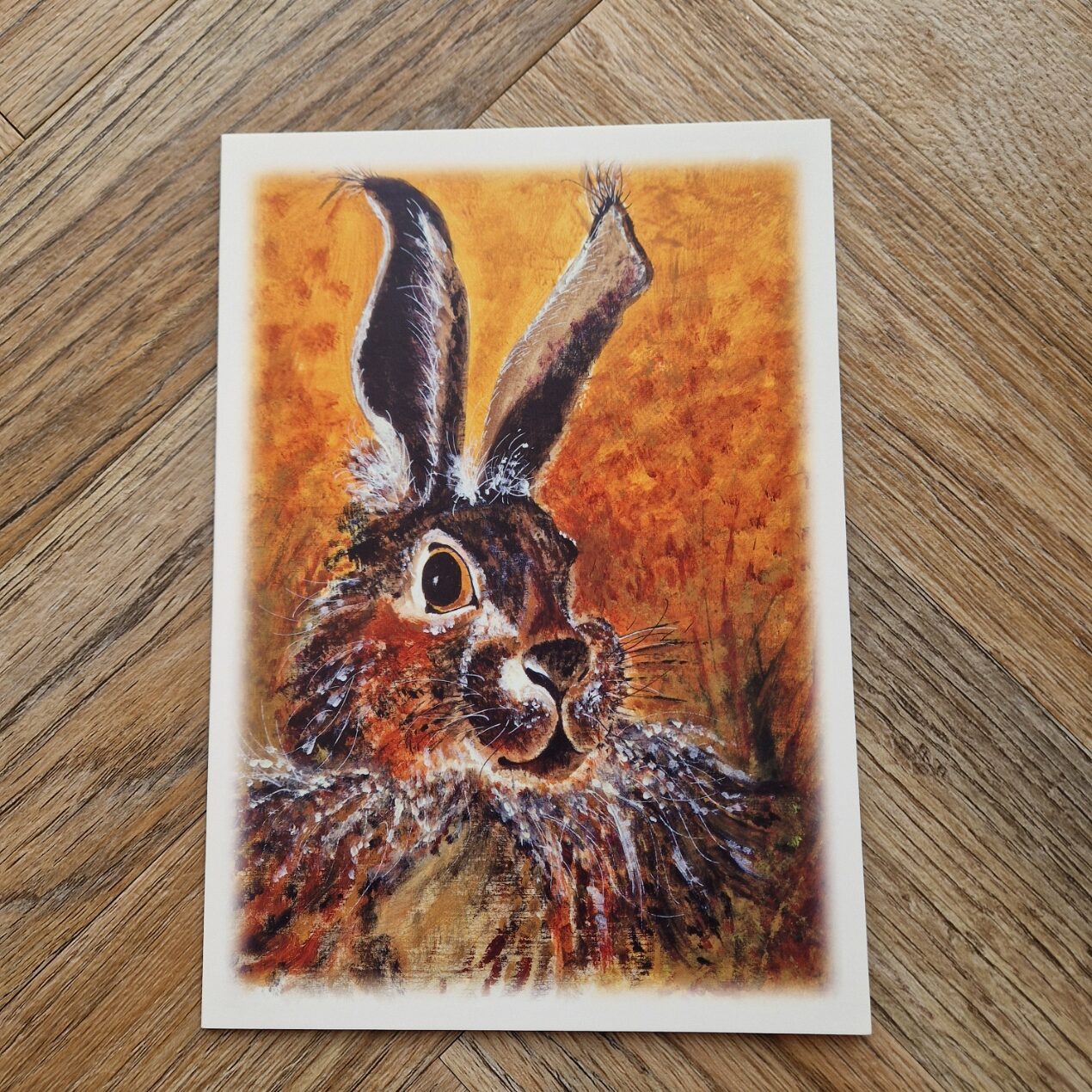 Harvest Hare Greetings Card