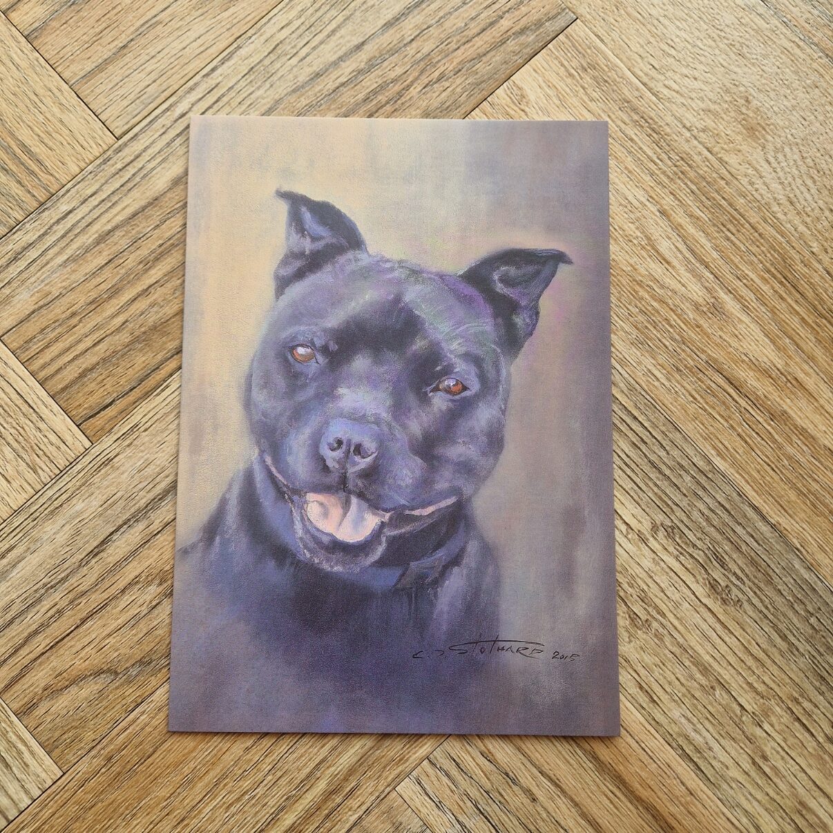 Staffordshire Terrier Blank Card