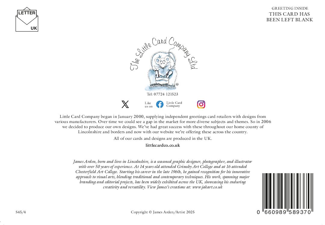 Lincoln Cathedral Blank Greetings Card Digital Art by James Arden - Image 3
